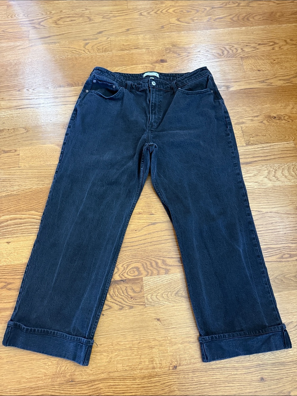 Abercrombie Curve Love High Rise 90s Relaxed Jeans Black 34 18 Short